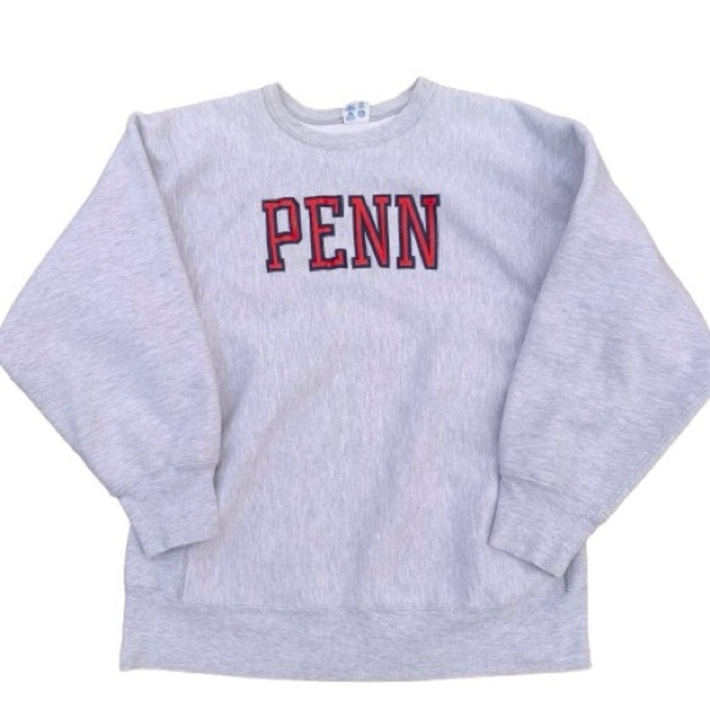 Vintage 80s PENN Champion Reverse Weave USA Made Crewneck Crew Neck Sweatshirt